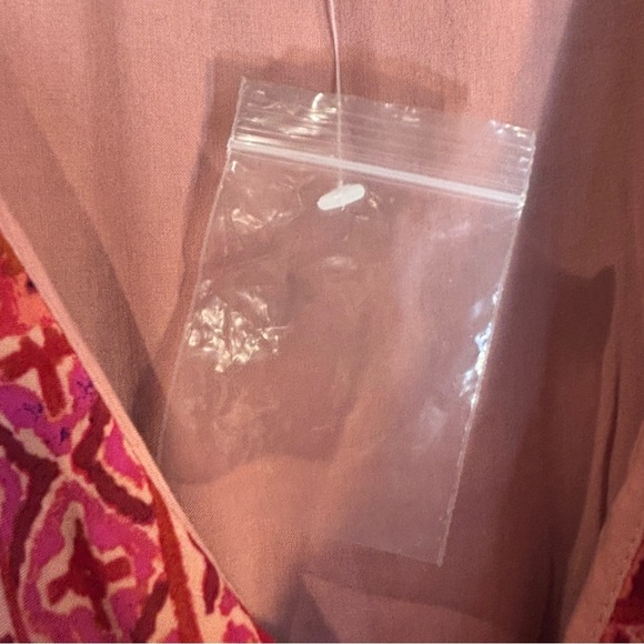 FREE PEOPLE Sz XS Lennon Dress Ruffle Neck Maxi Length Bohemian Patterned NEW - Picture 5 of 15